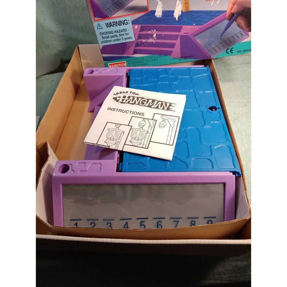 Vintage 90's Randtoy Table Top HANGMAN Game